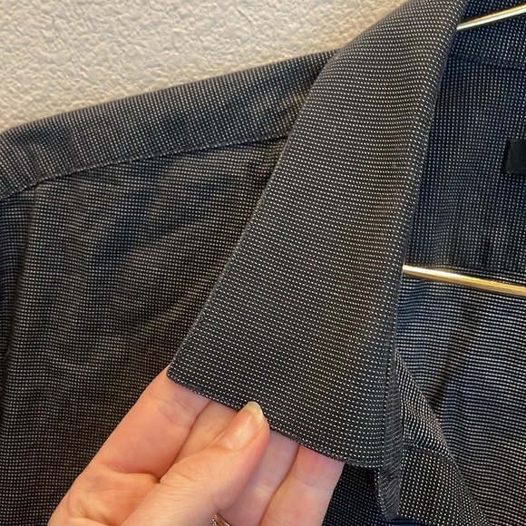 John Varvatos Micro Dot Button Down Dress Shirt Size 17.5R - Picture 5 of 9